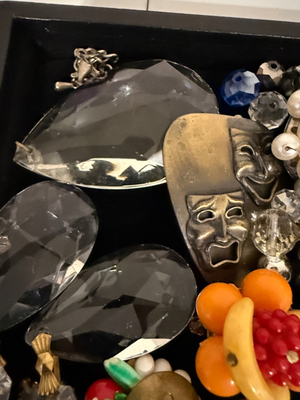 Stunning vintage craft lot art wear repair harvest design jewelry parts wowza - Picture 13 of 17
